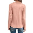thumbnail image 4 of Long Sleeve Shirts for Women Pleated Tunic Basic Tops Dressy Casual Business Blouses Loose Trendy Fall Fashion Outfits, 4 of 5