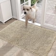 thumbnail image 2 of Felpudo para puerta de perro para patas embarradas, absorbe la humedad y la suciedad, tapete lavable antideslizante absorbente, microfibra de secado rápido, tapete de barro para perros, tapete para pu, 2 of 4