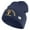Navy, variant on U.S. Army 1st Cavalry Division Logo Embroidered 12 Inch Solid Knit Cuff Long Beanie Made in USA - Olive OSFM
