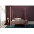 thumbnail image 1 of DHP Pink Twin Canopy Bed, 1 of 4