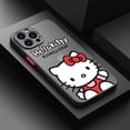 thumbnail image 3 of Luxury Hard Sanrio Hello Kitty Case For iPhone 15 14 13 12 11 Pro Max mini X XR XS 7 8 6 Plus SE 2020 2022 Shockproof Back Cover, 3 of 5