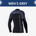 thumbnail image 3 of Greeniant BUCEO SAIL 3MM Traje de neopreno Tops Trajes de neopreno de primera Protección Trajes de buceo Canoa Buceo para aeróbic acuático Deportes acuáticos hombre gris L Greeniant OD003290-13, 3 of 6