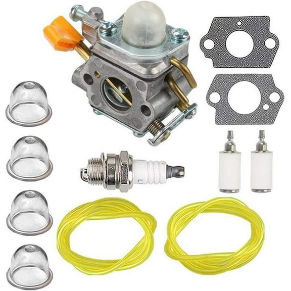 Carburetor with Tune Up Kit for Homelite UT09510 UT20002 UT20003A UT20004A UT20006 UT20022 UT20023A UT20024 UT20026 UT20042 UT20043A UT20044 UT20046 25cc String Trimmer