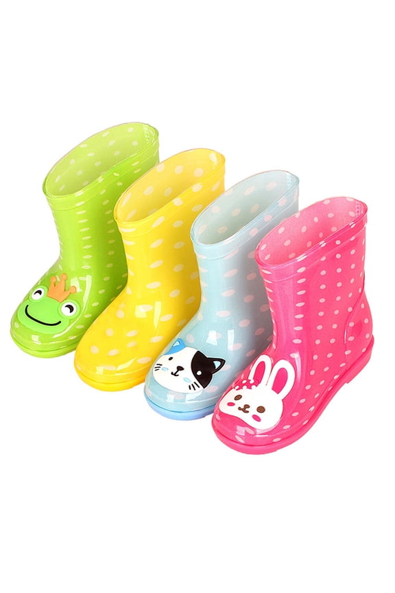 1 Pair Boots for Girls Boys with Anti-skid Sole and Cute Rabbit Head
