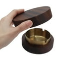 thumbnail image 1 of Smoking Ashtray, Cigar Ashtray Long Lasting Use Windproof Non Slip  For Homes For Offices For Restaurants Gold, 1 of 8