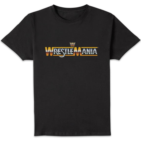 Official WWE WrestleMania Adults T-Shirt - Black