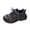 Black, variant on Ticikt Girls Outdoor Mesh Breathable Sneakers Dad Shoes for Kids,Black