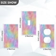 thumbnail image 2 of Light Switch Cover Switch Plate Outlet Cover Plug Cover for Electrical Unused Outlet Cover Pastel Rainbow Tie-dye, 2 of 6