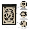 thumbnail image 5 of Evergreen Flag Cambridge Chic Letter W Monogram Applique Garden Flag - 12.5" Wide x 18" High, 5 of 5