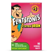 Flintstones Chewable Kids Vitamins w Iron, Multivitamin for Kids, 90 Ct