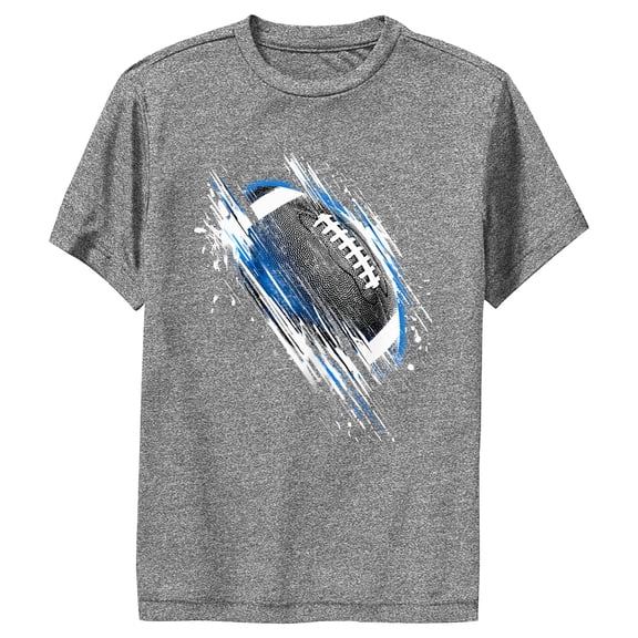 Boy's Lost Gods Max Speed Football  Performance Graphic Tee Charcoal Heather Medium