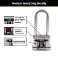 thumbnail image 4 of Candado Master Lock Magnum Acero Laminado 2 Pulgadas Wide Paquete de 4 Llaves Iguales, 4 of 7