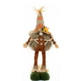 thumbnail image 3 of Hvmvliv Fall Gnomes Plush(7.9x19.7in) Thanksgiving Plush Dolls Decoration Maple Leaf Scarecrow Gnomes Telescopic Doll Decorations B, 3 of 3