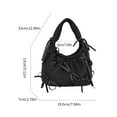 thumbnail image 3 of ZPAQI Elegant Polyester Small Handbag French Style Bowknot Solid Color Casual Purse, 3 of 21
