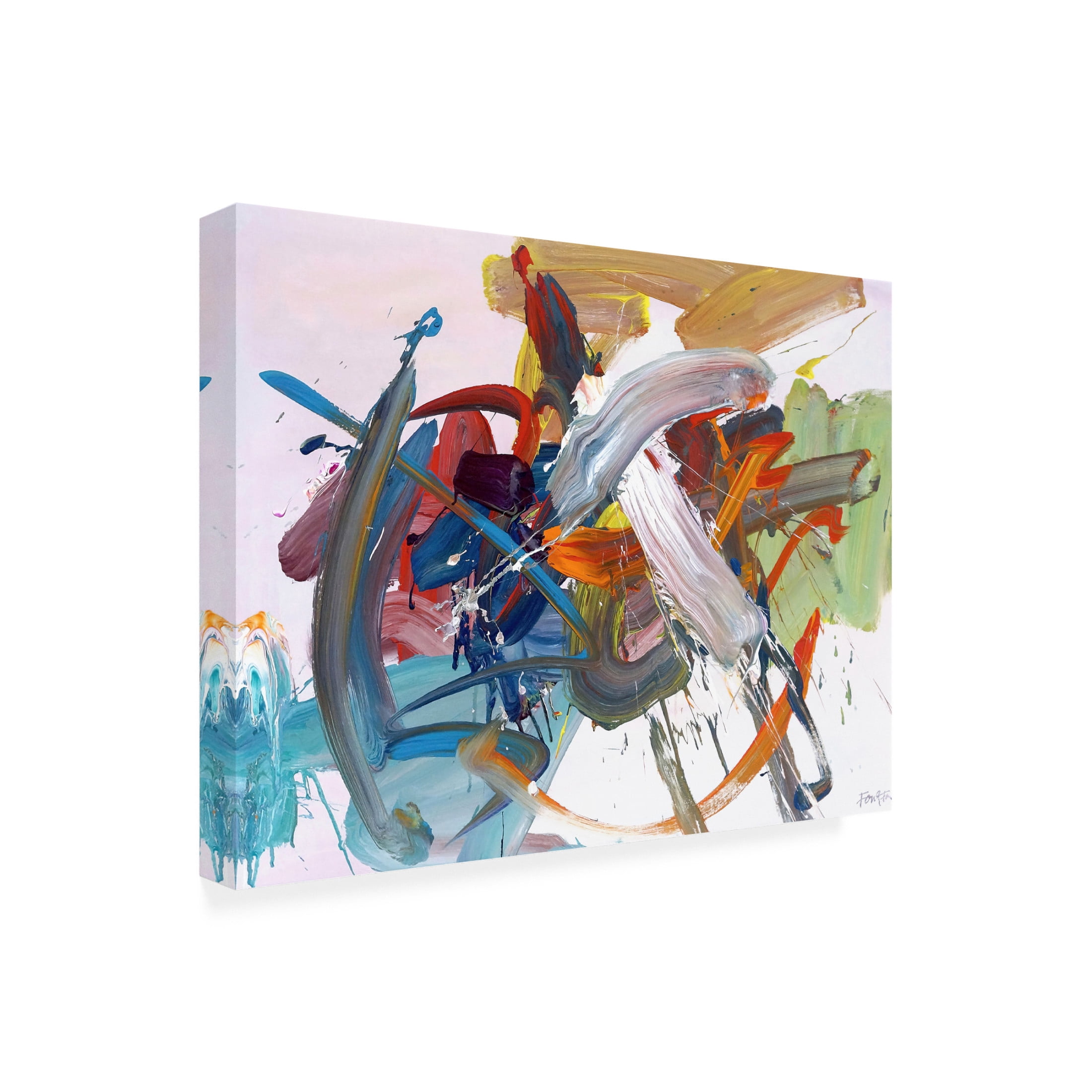Canvas Wall Art - Fong Fai 'Time Has Wings' Wall Art for Living Room, Bedroom, or Office Décor by Trademark Fine Art - 24 x 18 Inches