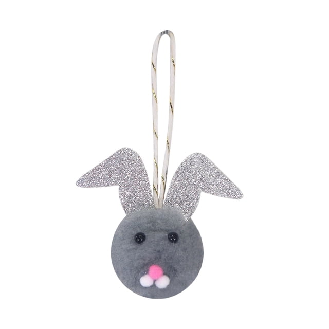 Easter Bunny Hanging Ornament, Soft Plush Rabbit Decoration, Adorable Spring Holiday Decor for Home and Party