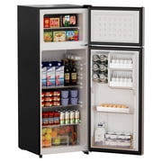 BANGSON 7.7 Cu.ft Top Freezer Refrigerator for Apartments, Energy Saving, Adjustable Thermostat, Large Capacity, Low Noise, Silver