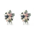 thumbnail image 4 of Ruiboury Long-lasting Durability Artificial Flower Bouquet For Wide Application Low Maintenance Artificial Flowers Fake Flowers BLUE PINK LH004 2Set, 4 of 6