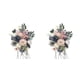 thumbnail image 3 of Flores artificiales Matsuzay Seda Amplia aplicación Bajo mantenimiento AZUL ROSA LH004, 3 of 6