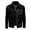Black, variant on Wyzesi Brown Leather Jacket Cropped Men Men New Lapel Long Sleeve Fashion Striped Print Pocket Patchwork Jacket Christmas Sweater for Men
