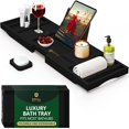 thumbnail image 1 of Bandeja de bañera ROYAL CRAFT WOOD Premium plegable de bambú, 1 of 9