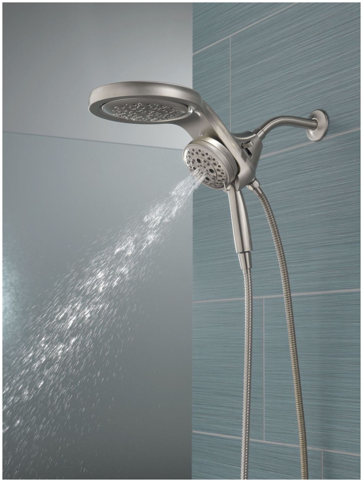 Delta 58680-25 Universal Showering Round 2.5 GPM Multi Function 2-In1 In2ition Shower Head