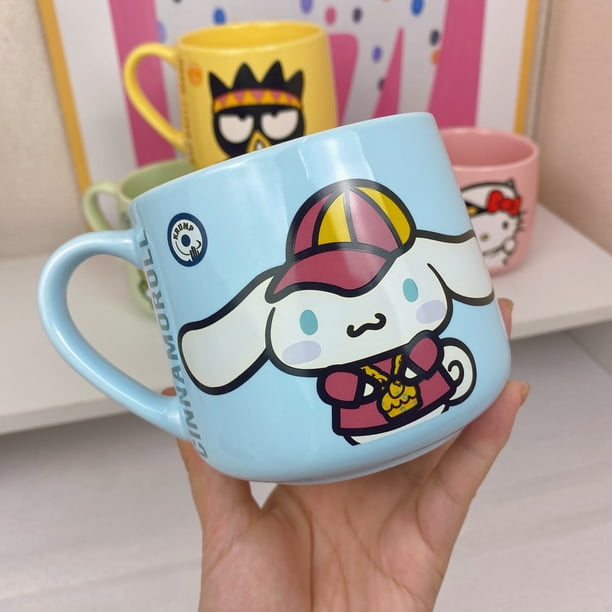 Taza de agua de dibujos animados Kawaii Sanrio Hello Kitty My Melody Bad Badtz Maru Taza de cerámica antiescaldado resistente a altas temperaturas