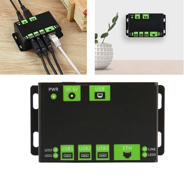 HUB USB De Grado Industrial, Adaptador De Concentrador USB Protección Múltiple Multifuncional 100-240V Para Oficina