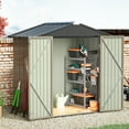 thumbnail image 5 of Devoko 4×6 ft.Patio Metal Shed, Lockable Garden Shed for Outdoor Backyard Patio Storage, 5 of 9
