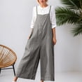 thumbnail image 2 of SRZYMJ Women's Jumpsuit with Pockets Women's Oversized Straps Jumpsuit Casual Wide Leg Romper with Pockets for, 2 of 4