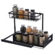 thumbnail image 1 of Debajo Fregadero Organizador, Extraíble Gabinete Organizador 2 Niveles Deslizable Deslizante Estante Almacenamiento Multiuso Estante para Debajo Cocina Baño Organizadores, Negro, 1 of 6