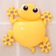 thumbnail image 5 of Kids Toothbrush Toothpaste Holder Wall Mounted Cute Cartoon Frog Shaped Suction Cup Bathroom Storage Organiser Caddy for Decorations, 5 of 5
