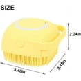 thumbnail image 4 of Silicone Body Brush Shower Scrubber with Shower Gel Dispenser Function, 4 of 5