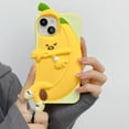 thumbnail image 6 of Kawaii Phone Cases Apply to iPhone 14,Cute Cartoon Banana Phone Case 3D Funny Yellow Banana Case for Women Girls Soft Silicone Shockproof Cover for iPhone 14, 6 of 14