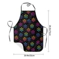 thumbnail image 4 of Fuzoiu Rainbow Snowflake Print Waterproof Apron, Kitchen Apron for Women Men Chef, Apron for Christmas Dinner Party Cooking Baking Crafting House Cleaning Kitchen, 4 of 7