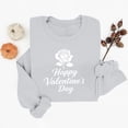 thumbnail image 4 of Busydd Valentines Tops for Women Trendy Round Neck Love Heart Print Sweatshirts for Women, 4 of 5