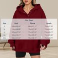thumbnail image 2 of DISKEBUISS Women's Henley Button Pullover Hoodie Raglan Long Sleeve Fleece Sweatshirt with Pockets Casual Fall Winter Tops, 2 of 6
