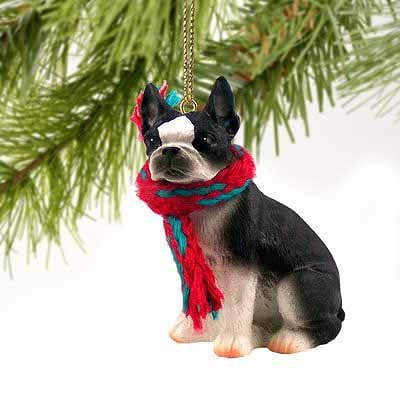 Boston Terrier Dog Ornament - Conversation Concepts Boston Terrier Miniature Dog Ornament