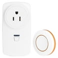 thumbnail image 3 of Remote Control Outlet, Durable Wireless Socket, 2-Way Office For Home Appliance Orange Remote Control US Plug 250V, 3 of 8