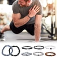 thumbnail image 3 of DAMAI Magnetic Bracelet for Men - Natural Stones Handmade Bracelet with 800 Gauss Magnets, Wellness Energy Balancing, Lightweight & Stylish, Unisex Jewellery Gift, 3 of 9