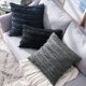 thumbnail image 5 of Fundas de almohada decorativas bohemias, fundas de cojín con patrón de Jacquard a rayas de lino para sofá de 18x18 pulgadas, 2 uds., 5 of 6