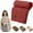 Red, variant on Portable Heated Shawl,Heated Shawl Wraps for Women,Soft Cordless Electric Heated Blanket with Zipper, 3 Heating Levels Soft Zipper Electric Heated Blanket Shawl, USB Powered (Beige)