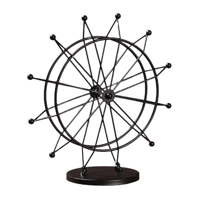 Ferris Wheel Ornament Creative Metal Art Figurines Home Desk Decor Gift