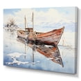 thumbnail image 2 of Designart "Lakeside Charm Purple Cherry Blossom Tree I" Extra Large Landscapes Wall Art - Modern Farmhouse Purple Tree Cherry Blossom Entryway Wall Art Print, 2 of 4