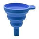 thumbnail image 1 of Embudos de silicona de grado alimenticio (paquete de 2), pequeños y plegables, para llenar botellas y transferir líquidos y polvos, azules, resistentes al calor (de -20 °C a 220 °C), fáciles de limp, 1 of 5