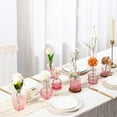 thumbnail image 6 of 30-Pack Pink Glass Bud Vases, Elegant Small Flower Vases for Wedding & Event Centerpieces, Bulk Set for Table Decor, 6 of 7
