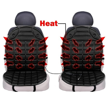 Zone Tech Car Heated Seat Cover Cushion Hot Warmer - 2 ...