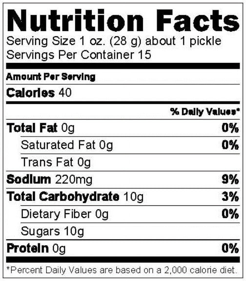 Del Monte Sweet Whole Pickles, 22.0 FL OZ