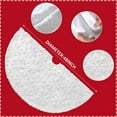 thumbnail image 5 of Ayieyill Christmas Tree Skirt, 48" Faux Fur White Christmas Tree Skirt for Christmas Tree Decorations Xmas Tree Skirt (White), 5 of 7