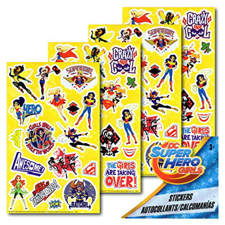 DC Super Hero Girls Stickers - 4 Sheets